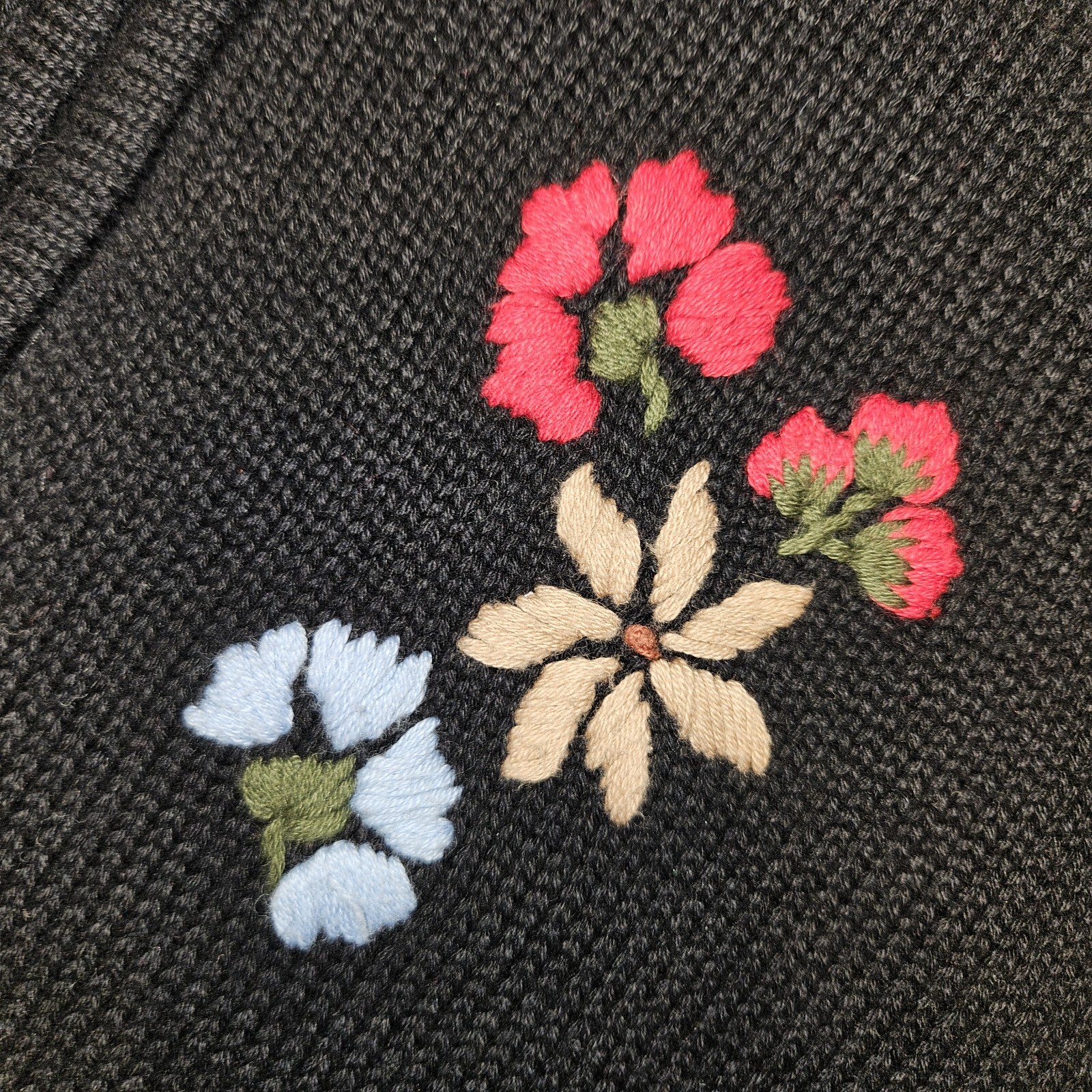 Vintage Relativity Sz S Full Zip Collared Knit Fl… - image 5