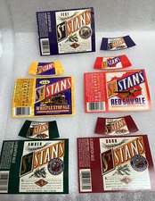St Stan’s California Beer Labels with Necks 5 Different Red Sky Whistle Stop