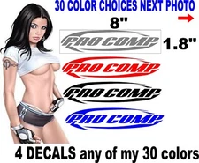 PRO COMP PROCOMP DECALS DECAL SHOCK WINDOW  30 COLOR CHOICES