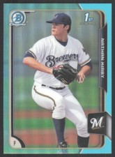 2015 Bowman Draft Chrome Sky Blue Refractor 1st Nathan Kirby #145