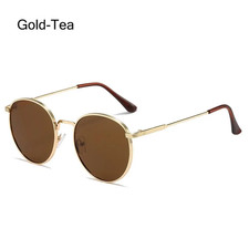 Trendy Circle round Sunglasses Vintage UV Protection Metal Frame Sun Glasses Sum