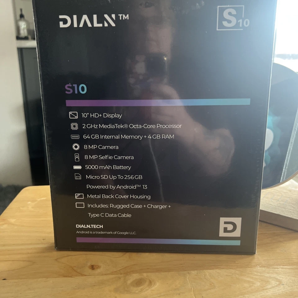 BRAND NEW - DIALN S10 Tablet 4G + WIFI - 64 GB & 4GB RAM - T-Mobile - 10” Screen - Image 4 of 4