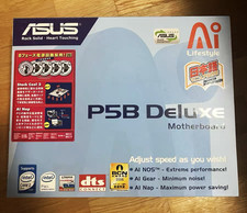 Set completo di scheda madre P5B DELUXE nuovo. Rarissimo.