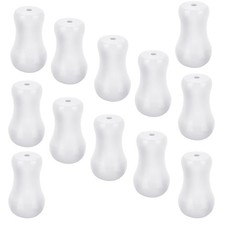 12 Pcs White Blind Pull Cord Knobs, Window 3.1 inches x 1.8 inches,