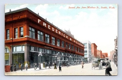 Frederick & Nelson Store 2nd Ave Madison Street SEATTLE Washington Antique 1910s