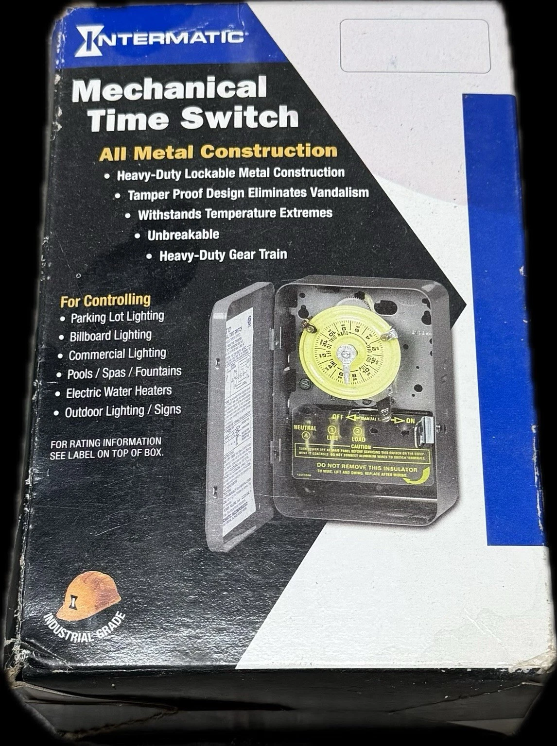 Intermatic 120V DPST 24 Hour Mechanical Time Switch (T103)