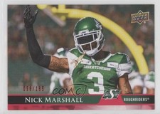 2021 Upper Deck CFL Red 98/165 Nick Marshall #9 4rs