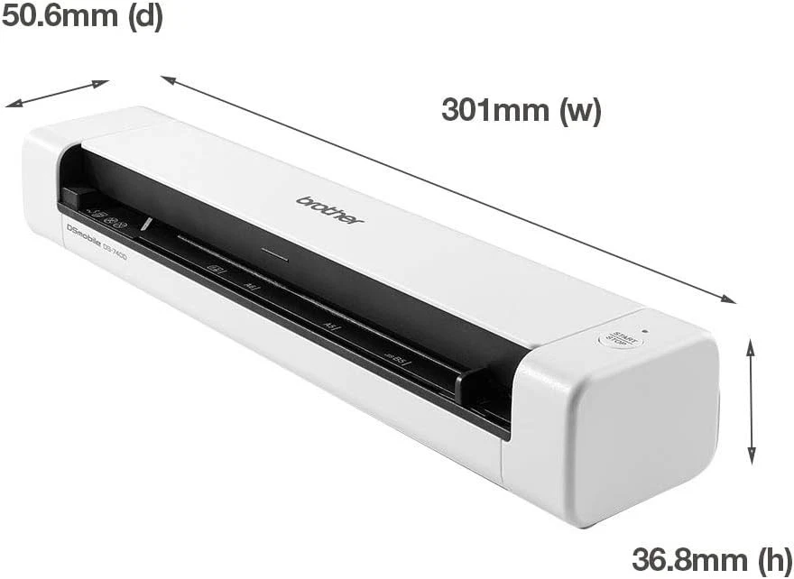 Brother DS-740D Document Scanner, USB 3.0, DSMobile, Portable, 2 Sided Scanning, - Immagine 2 di 4