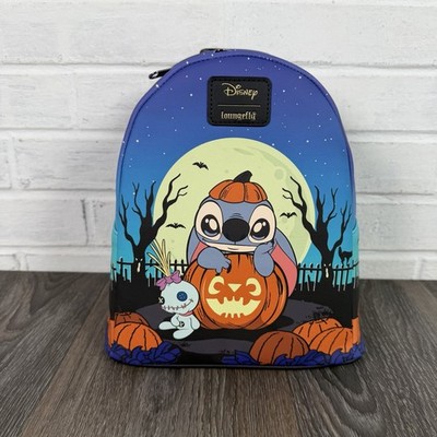 Loungefly Disney Stitch Pumpkin Halloween Backpack Loungefly Disney Stitch Pumpkin Halloween Backpack NWT | eBay main image 4
