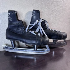 VTG CCM Steel Shank Pro OKa Bobby Hull Hockey Skates Size 10 Made In Canada Rare