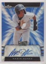 2019 Leaf Metal Draft Blue Wave 5/20 Nasim Nunez #BA-NN1 Auto 0w7