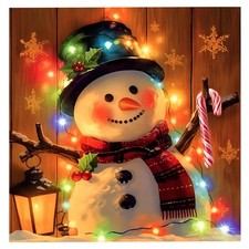 Christmas Diamond Art Painting Kits for Adults Beginners,5D Snowman Diamond Pain