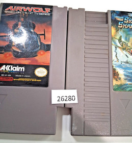 2 sparatutto volante retr&ograve; videogiochi Nintendo NES Sky Shark & Airwolf wt1 26280
