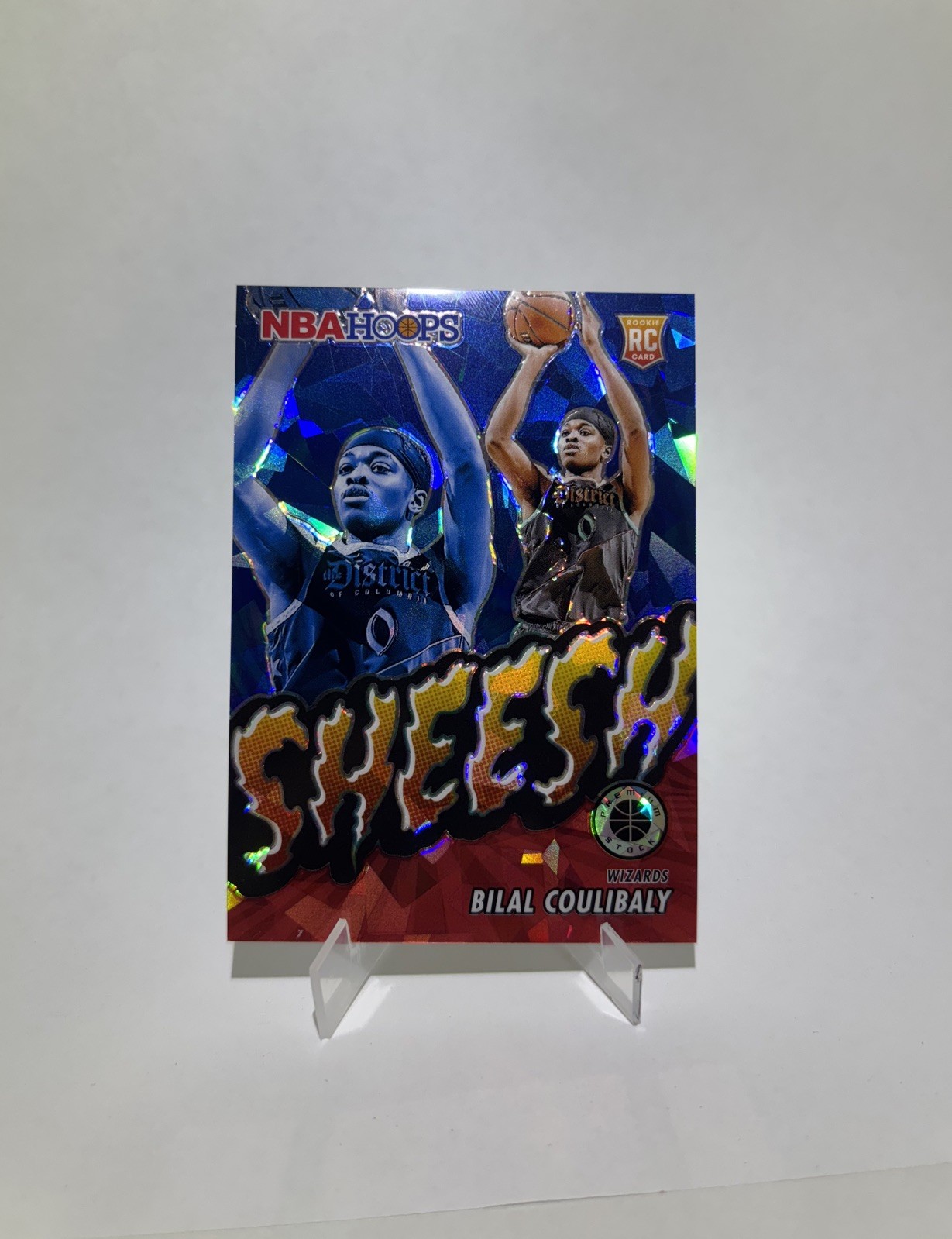2023-24 Panini NBA Hoops Premium Stock - Sheesh Red Ice (RC) Bilal Coulibaly /99