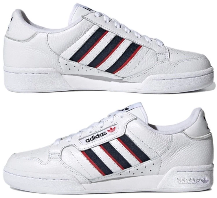 adidas Continental 80 Stripes - White Vivid Red for Sale