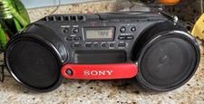 Sony ESP Sports CFD-980 Water Resistant CD Radio Cassette Boombox Works READ