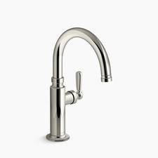KOHLER Edalyn 28357-SN Studio McGee Bar Sink Faucet Polished Nickel Open Box