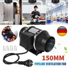 150MM Rohrlüfter Rohrventilator Ventilator Kanallüfter Abluftventilator DHL