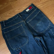 Vintage Tommy Hilfiger Carpenter Jeans Sz 34x28 Blue Denim Retro Y2K