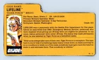 GI JOE 1988 Tiger Force Lifeline Original Vintage File Card
