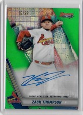 2019 Bowman's Best Best of '19 Autog Green Refractors #B19ZT Zack Thompson /99