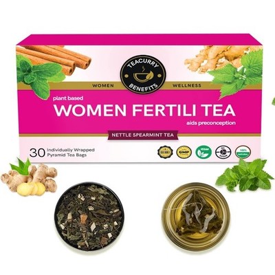 TEACURRY Women Support Tea (30 Tea Bags) Helps With Weight Loss, Skin Glow etc