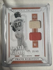 2019 Panini National Treasures - Game Gear Material Duals Frank Robinson #GGM-FR