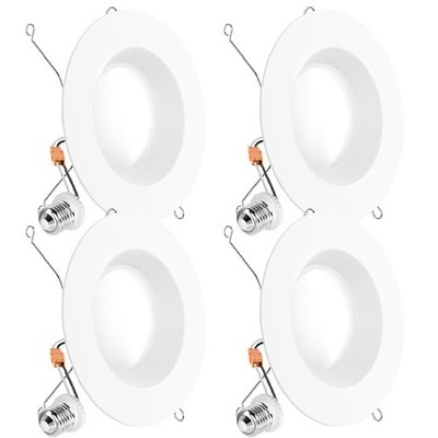 Sunco 6 Inch Recessed Light, Retrofit Downlight Can Lights for Ceiling, Baffl...