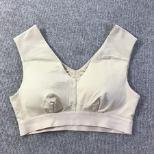 Tommie Copper Sports Bra Womens Large Beige Shoulder Support Copper Znergy Gym