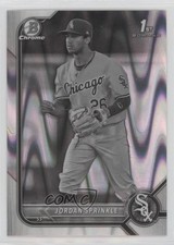 2022 Bowman Draft Chrome Black & White RayWave Refractor Jordan Sprinkle 18pd