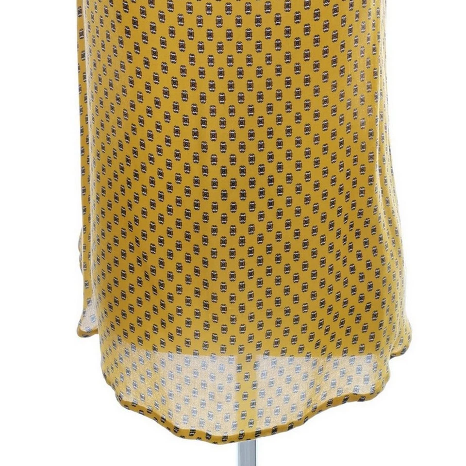 ✨ ESPRIT Womens Bluzka Geometryczny Żółty Krótki rękaw Wiskoza 100% 6/8 (34) ✨ - Image 3 of 4