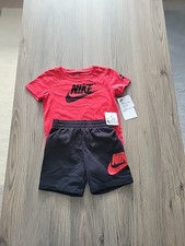 Nike Kids Two Piece Shorts And TShirt Set. Red And Black. 24 Months. New