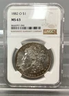 1882 O Morgan Silver Dollar - NGC - MS 63