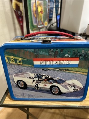 Auto Race Magnetic Game Kit 1967 King Seely With Thermos