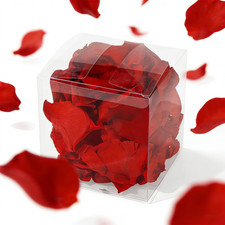 1.76Oz 50G Real Preserved Red Rose Flower Petals for Wedding, 1.76Oz Preserved