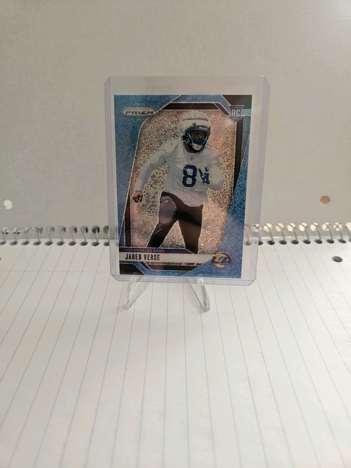 2024 Panini Prizm Rookies Jared Verse #341 Blue Sparkle Prizm /96 (RC)