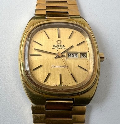 OMEGA Seamaster 1023 Automatic Watch Vintage Mens Gold Dial 23 Jewels 166.0213