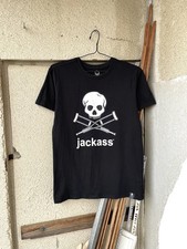 Vintage Y2K Jackass MTV Show Movie Promo Bam Margera T-Shirt Size M Black