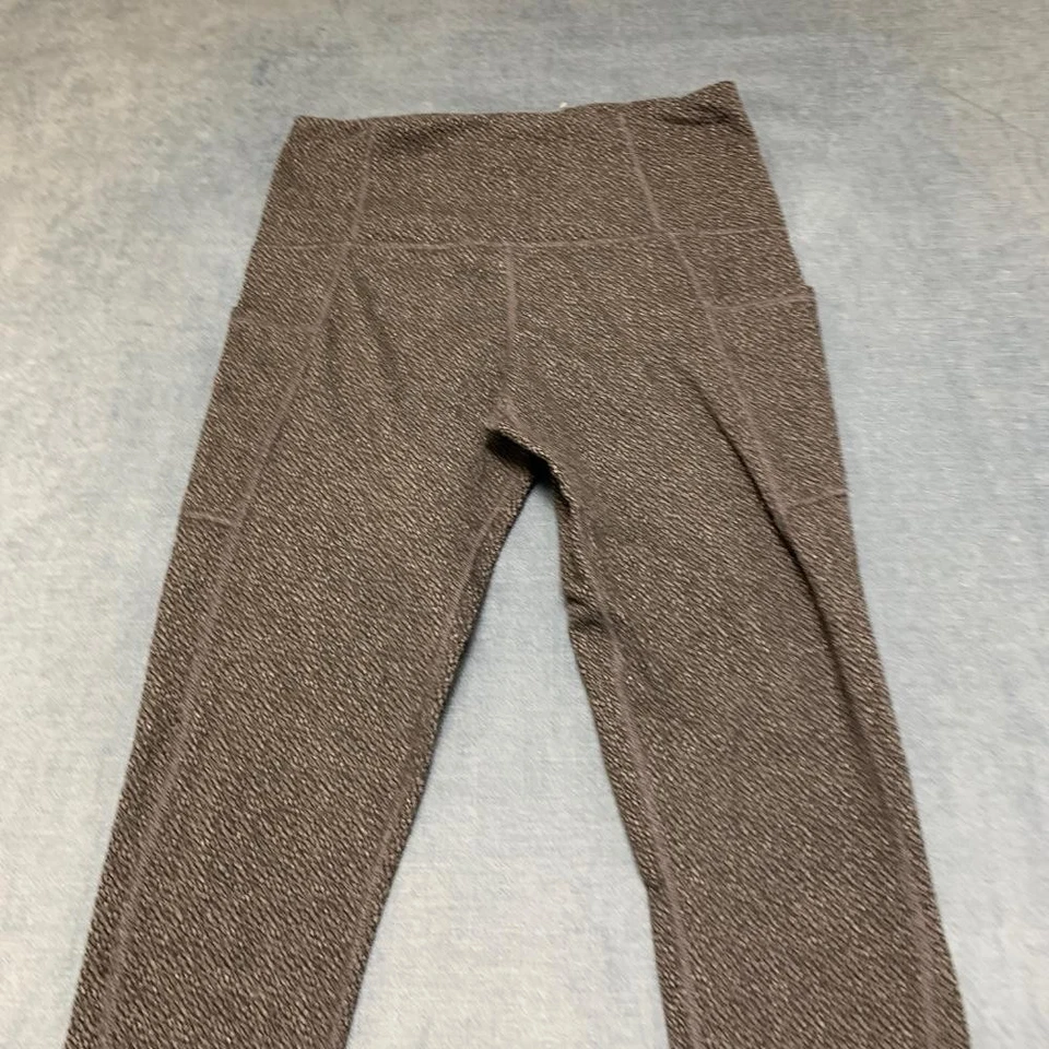 Leggings Champion para mujer grandes gris jaspeado elásticos cintura alta tiro medio ropa de gimnasio Foto 4 de 4