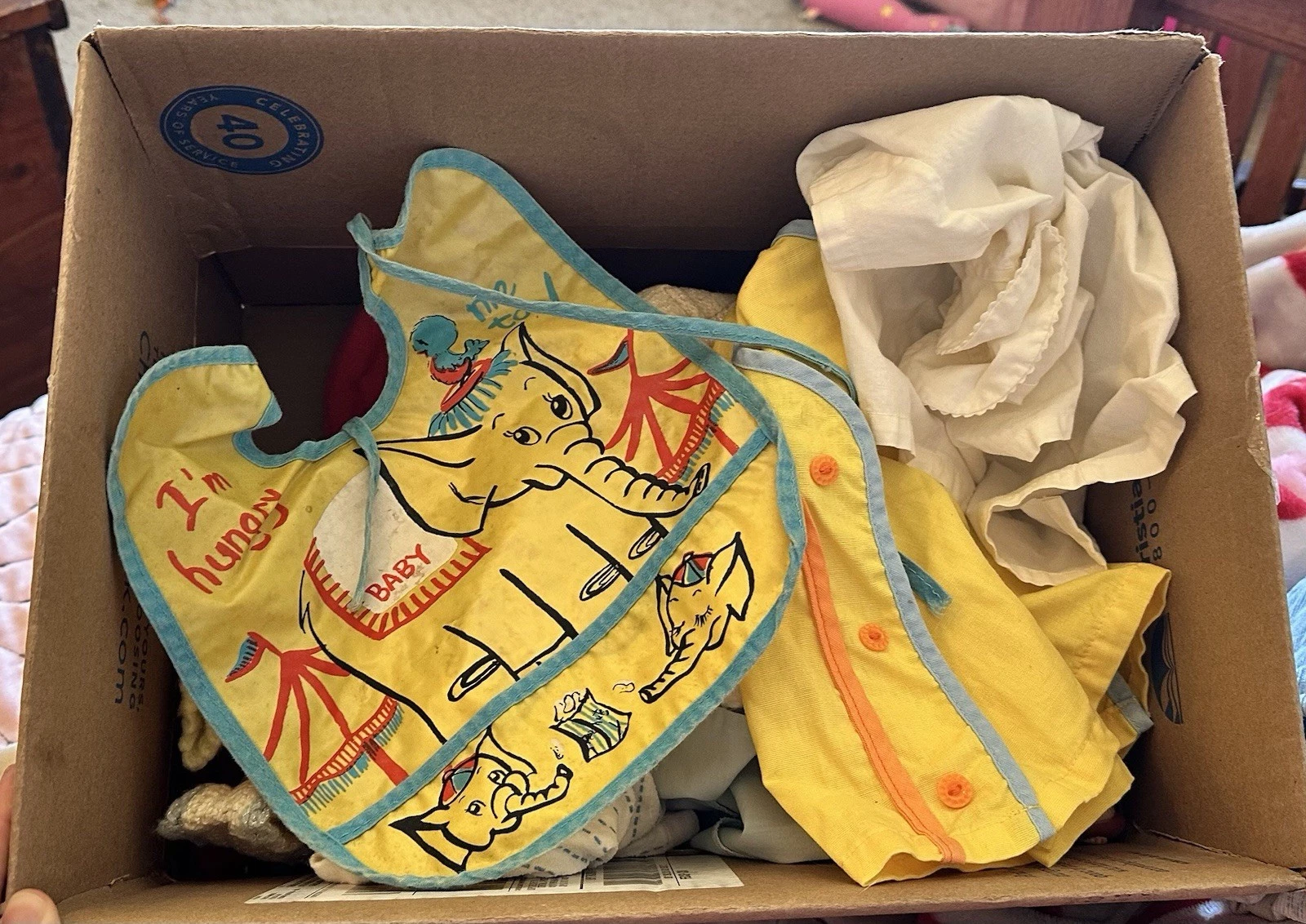 Vintage 1950s – 60s assorted baby clothes and shoes￼