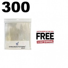 300 Clear Plastic OPP 12" Vinyl 33 RPM Records Snug Outer Sleeves  1-3 DAY
