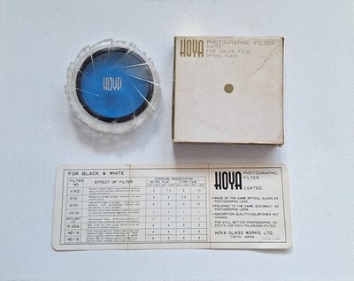 Vintage HOYA 49mm 85B Color Correction Lens Filter Japan w/ Case & Box
