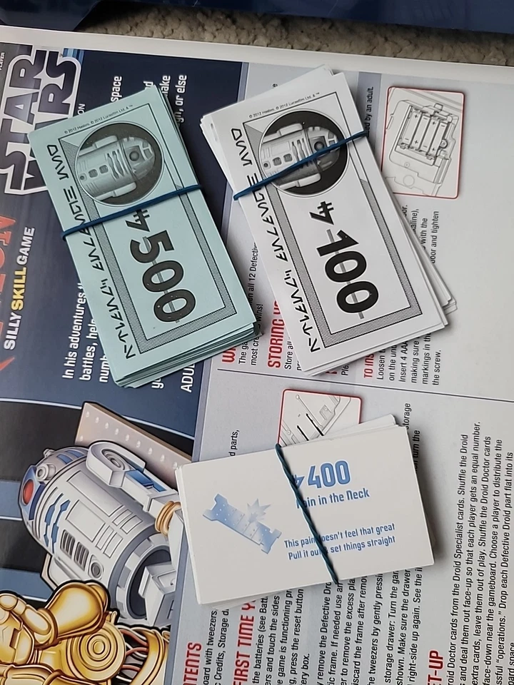 Star Wars Operation Game of Skill 2012 Hasbro R2-D2 with Sound Effects Complete  - Image 3 of 4