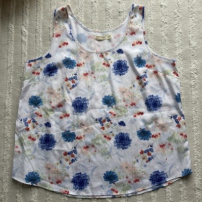 Faded Glory | Lightweight Floral Tank Top | Size XXL