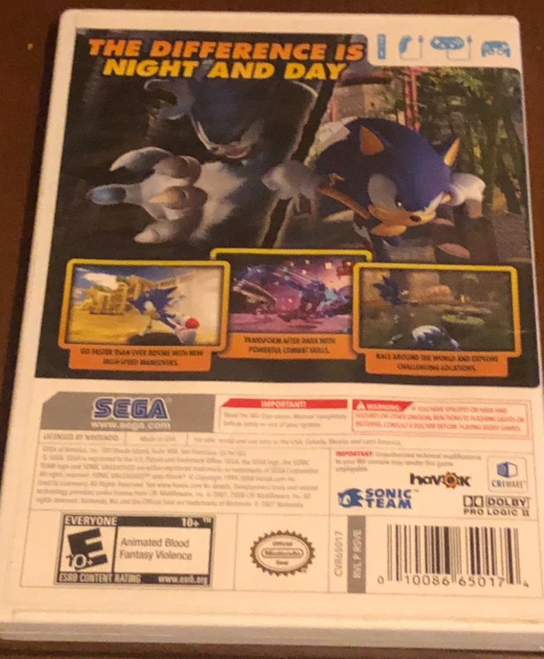 Juegos Sonic Wii Foto 3 de 4