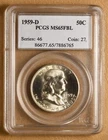 1959 D Franklin Half Dollar PCGS MS65FBL
