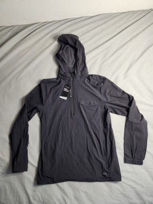 Travis Mathew On Course Jacket Mens Sz Medium Dark Gray 1/4 Zip Lightweight NWT