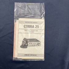 Vintage Cobra 29 CB Radio Transceiver Manual/ Instructions Dynascan NOS