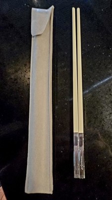 Christofle Paris Silver Plated Chopstick Set Two Pieces from JAPAN