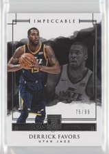 2017-18 Panini Impeccable /99 Derrick Favors #25 8k6